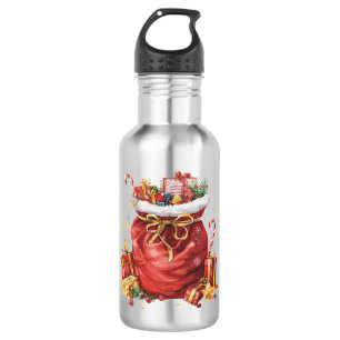 Weihnachtsgeschenk Sack mit Geschenken Edelstahlflasche