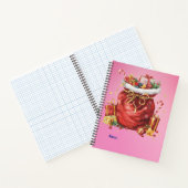 Weihnachtsgeschenk Sack mit Geschenken Notizblock (Innenseite)