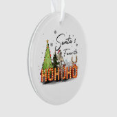 Weihnachtsgeschenk Santa Favorite Ho Ho Ho Ornament (Vorderseite)
