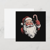 Weihnachtsgeschenk Santa Retro Vintag Feiertagskarte (Vorne/Hinten)