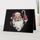 Weihnachtsgeschenk Santa Retro Vintag Karte (Vorderseite)
