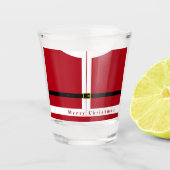 Weihnachtsgeschenk Santa Shot Glass Schnapsglas (Vorderseite)