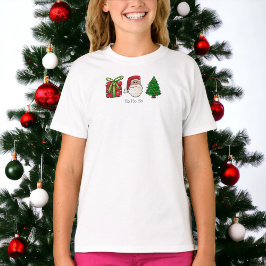 Weihnachtsgeschenk Santa Tree T-Shirt