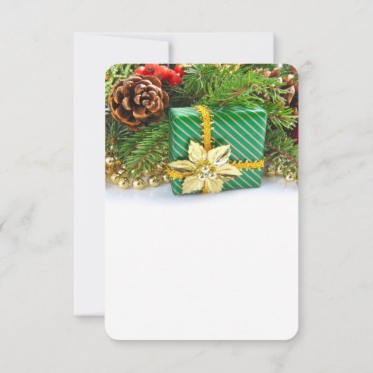 Weihnachtsgeschenk Save the Date (Rückseite)