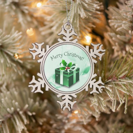 Weihnachtsgeschenk Schneeflocken Zinn-Ornament (Baum)