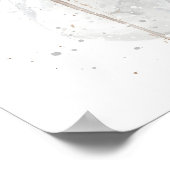Weihnachtsgeschenk Schneemann Poster (Ecke)