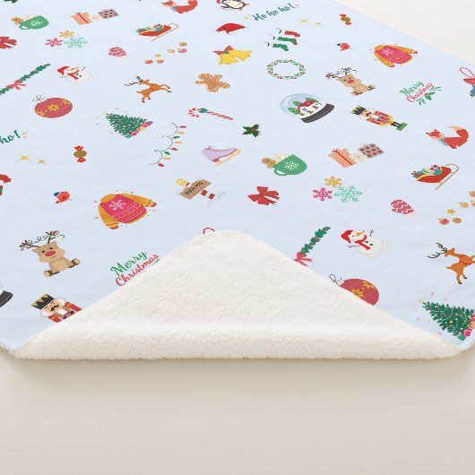 Weihnachtsgeschenk Schneemobil Schneeflocken niedl Sherpadecke (3/4)