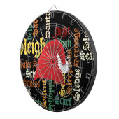 Weihnachtsgeschenk Schöne Tage und eine bessere Na Dartscheibe (Vorderseite rechts)