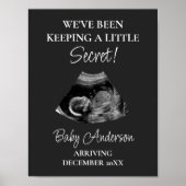 Weihnachtsgeschenk Schwangerschaft Ankündigung Poster (Vorne)