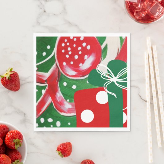 Weihnachtsgeschenk Serviette (Beispiel)