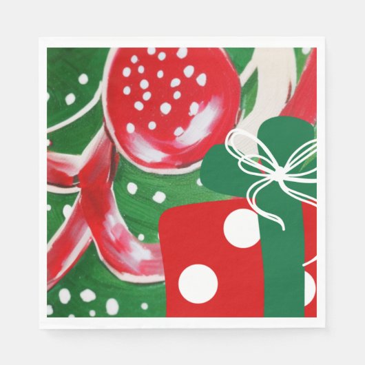 Weihnachtsgeschenk Serviette (Vorderseite)