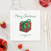 Weihnachtsgeschenk Serviette (Beispiel)