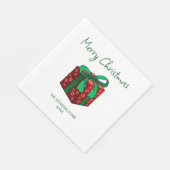 Weihnachtsgeschenk Serviette (Ecke)