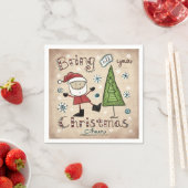 Weihnachtsgeschenk Serviette (Beispiel)