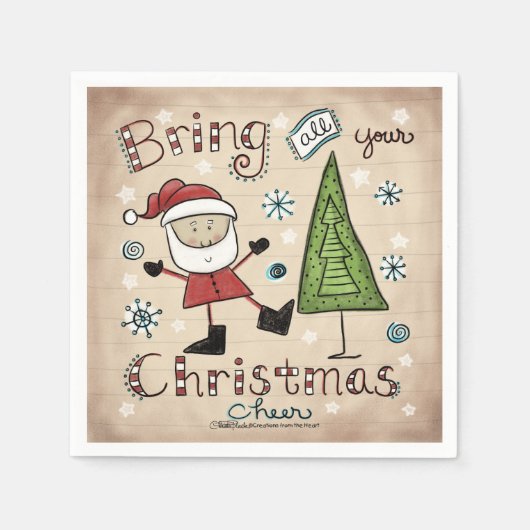 Weihnachtsgeschenk Serviette (Vorderseite)