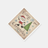 Weihnachtsgeschenk Serviette (Ecke)