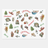 Weihnachtsgeschenk Set des Wrapping Paper Sheets Geschenkpapier Set (Vorderseite 2)
