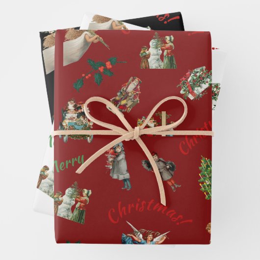 Weihnachtsgeschenk Set des Wrapping Paper Sheets Geschenkpapier Set (Beispiel)