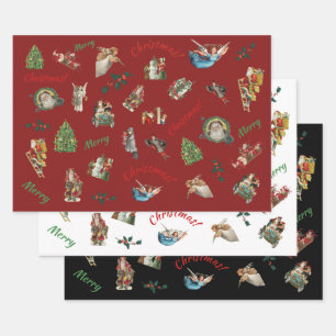 Weihnachtsgeschenk Set des Wrapping Paper Sheets Geschenkpapier Set