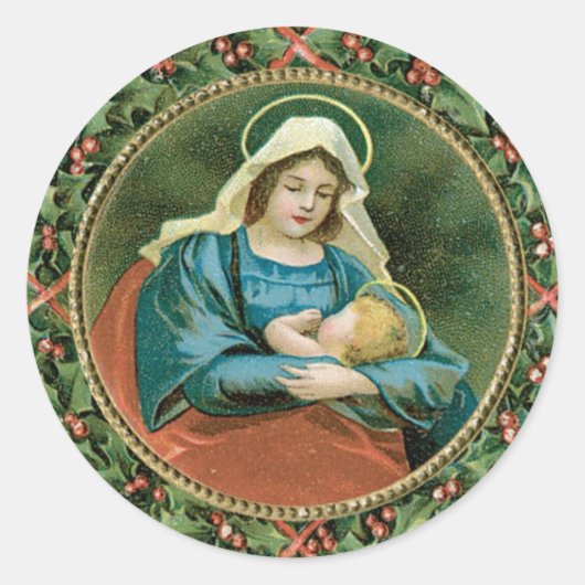 Weihnachtsgeschenk-Siegel oder Aufkleber (Vorderseite)