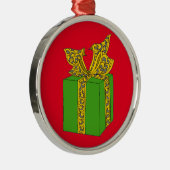 Weihnachtsgeschenk Silbernes Ornament (Rechts)