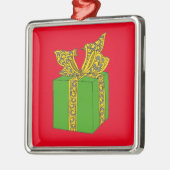 Weihnachtsgeschenk Silbernes Ornament (Links)