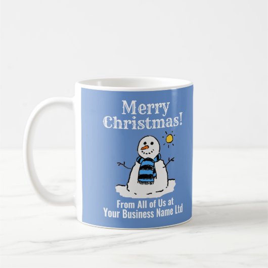 Weihnachtsgeschenk Snowman Design Kaffeetasse (Links)
