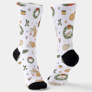 Weihnachtsgeschenk-Socken für Katzenliebhaber Socken