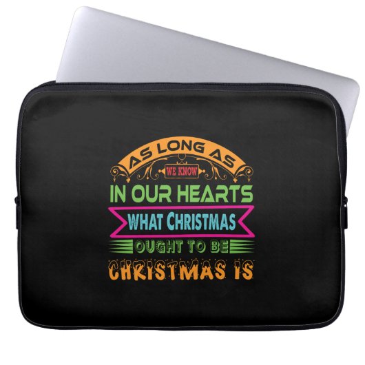 Weihnachtsgeschenk, solange wir wissen laptopschutzhülle (Vorderseite)