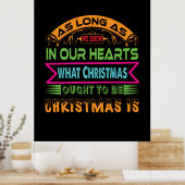 Weihnachtsgeschenk, solange wir wissen poster (Küche)