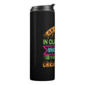 Weihnachtsgeschenk, solange wir wissen thermosbecher (Nach links gedreht)