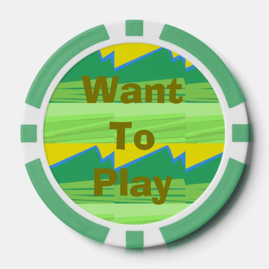Weihnachtsgeschenk spielen wollen pokerchips (Vorderseite)