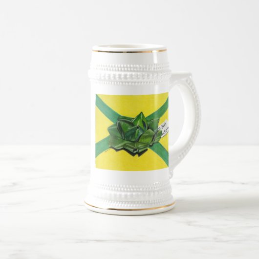 Weihnachtsgeschenk Stein Bierglas (VorderseiteRechts)