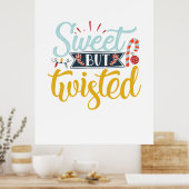 Weihnachtsgeschenk | süß, aber dreckig poster (Küche)