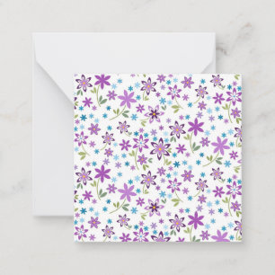 Weihnachtsgeschenk Süß Floral Ditsy Mitteilungskarte