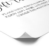 Weihnachtsgeschenk Tafelzeichen Poster (Ecke)