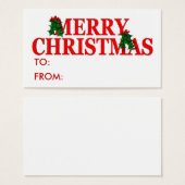Weihnachtsgeschenk-Tag (Vorne & Hinten)