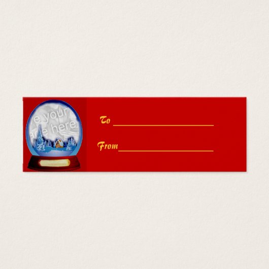 Weihnachtsgeschenk-Tag (Vorderseite)