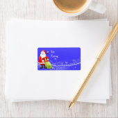 Weihnachtsgeschenk-Tag Adressaufkleber (Insitu)