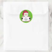 Weihnachtsgeschenk-Tag-Aufkleber Runder Aufkleber (Tasche)
