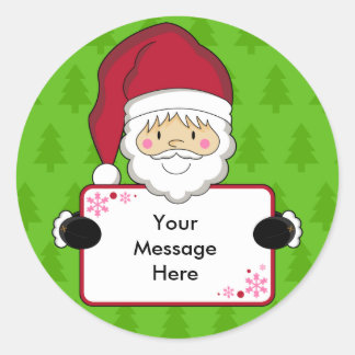 Weihnachtsgeschenk-Tag-Aufkleber Runder Aufkleber