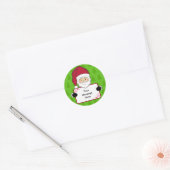 Weihnachtsgeschenk-Tag-Aufkleber Runder Aufkleber (Umschlag)
