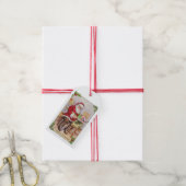 Weihnachtsgeschenk-Tag des Künstlers VIntage Geschenkanhänger (Mit Garn)