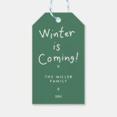 Weihnachtsgeschenk-Tag - Feierlich Geschenkanhänger (Rückseite)