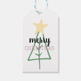 Weihnachtsgeschenk-Tag. Feiertag, moderne Weihnach Geschenkanhänger