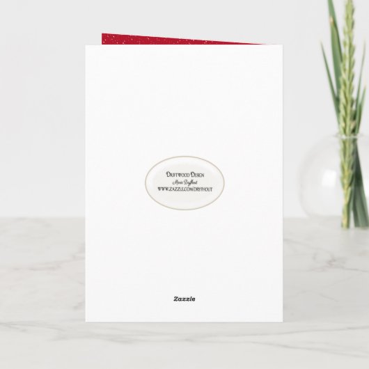 Weihnachtsgeschenk-Tag Feiertagskarte (Rückseite)