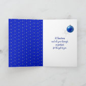 Weihnachtsgeschenk-Tag Feiertagskarte (Innenseite)