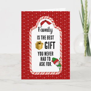 Weihnachtsgeschenk-Tag Feiertagskarte
