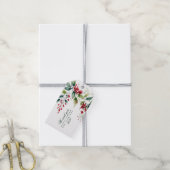Weihnachtsgeschenk-Tag Floral Aquarelltafel Geschenkanhänger (Mit Garn)