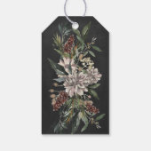 Weihnachtsgeschenk-Tag Floral Aquarelltafel Geschenkanhänger (Rückseite)